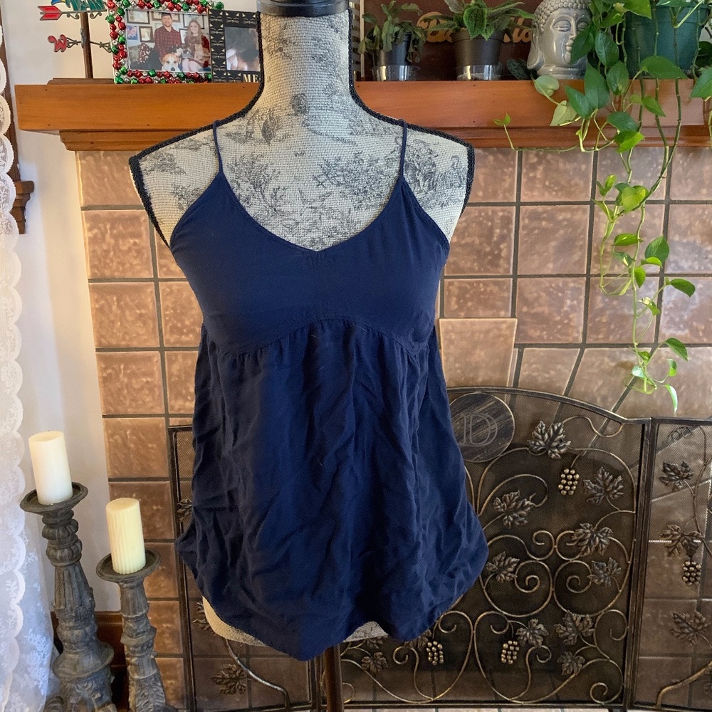 navy blue tank top